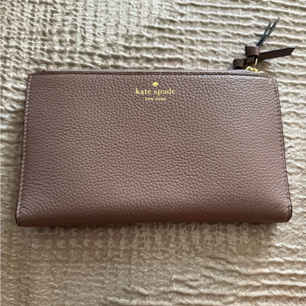 Kate Spade Taupe Leather Pouch